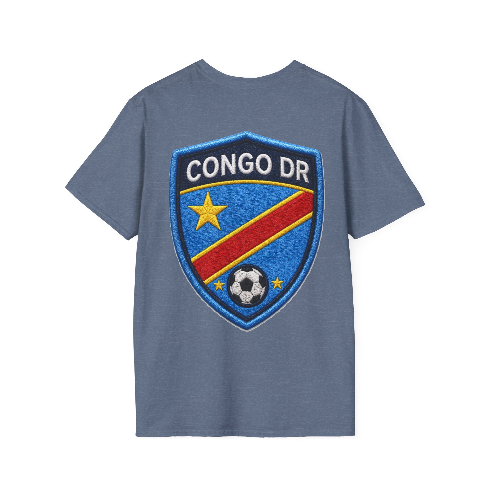 Congo Soccer T-Shirt — Congo Blue Rise Football Fan Tee