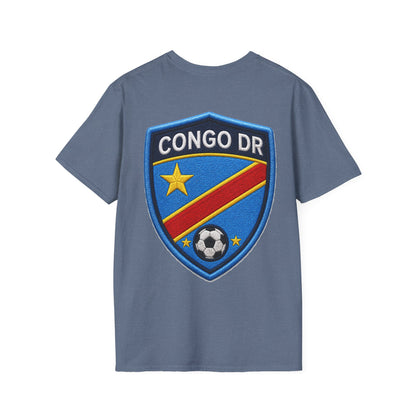 Congo Soccer T-Shirt — Congo Blue Rise Football Fan Tee