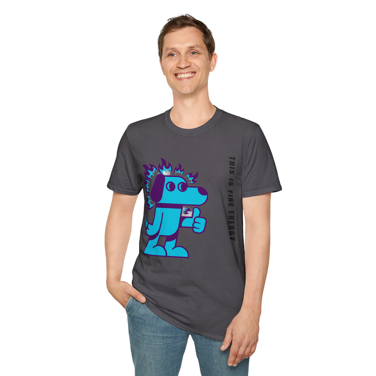 Flaming Blue Dachshund T-Shirt — Cute Cartoon Dog Graphic Tee - Trending Now - September 2026