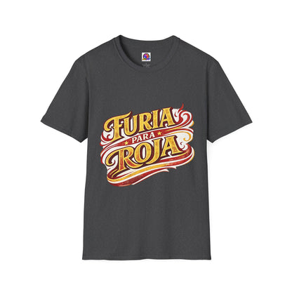 Spain Furia Para Roja T-Shirt — Vintage Flame Spanish Pride Soccer Tee