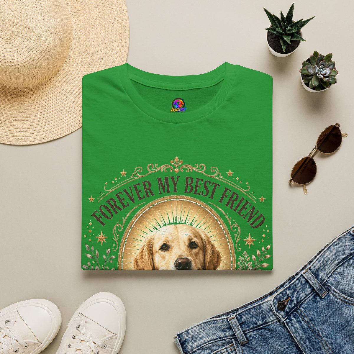 Forever My Best Friend Dog T-Shirt — Personalized Pet Memorial Tee ("Bailey")