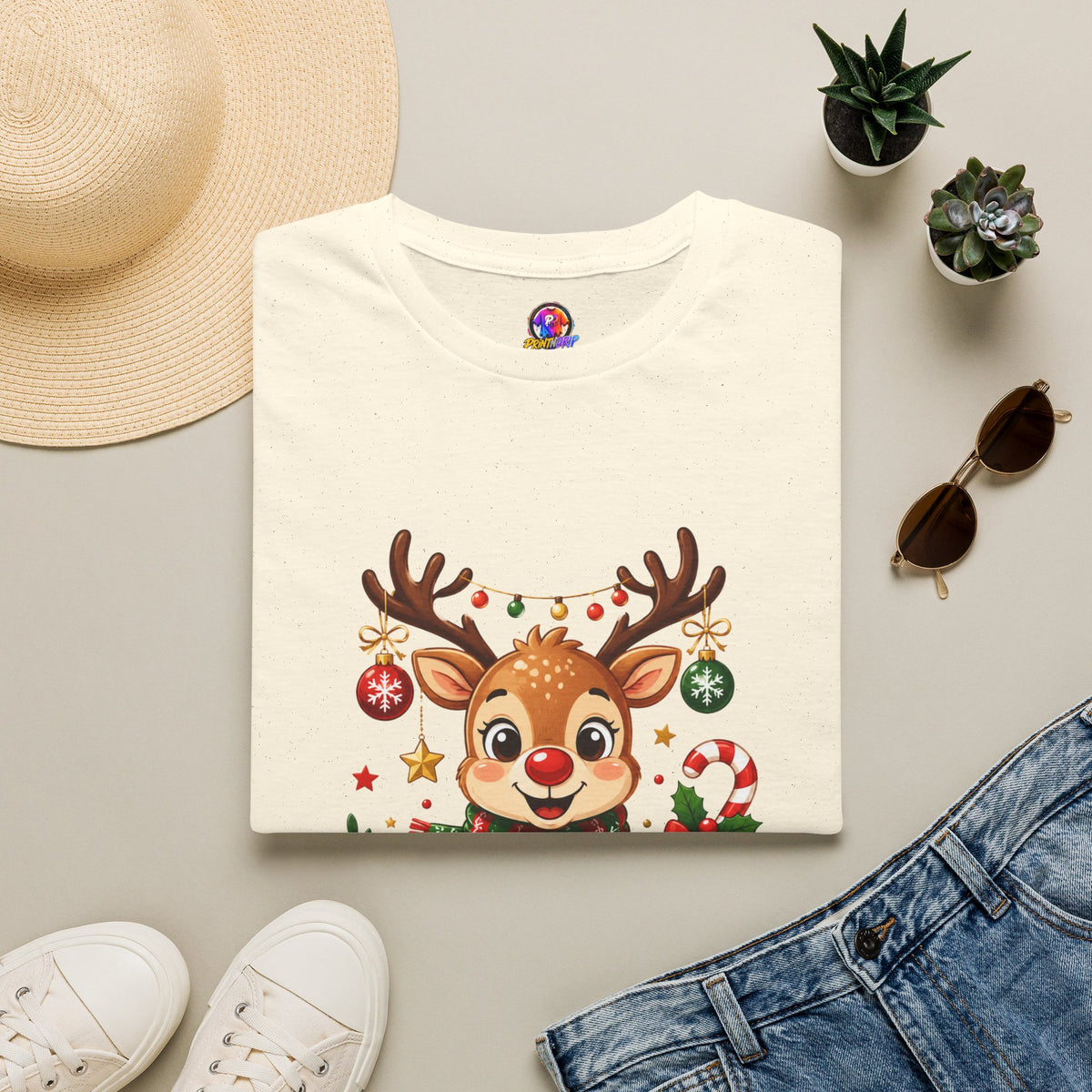 Little Reindeer T-Shirt — Cute Christmas Holiday Kids & Family Shirt