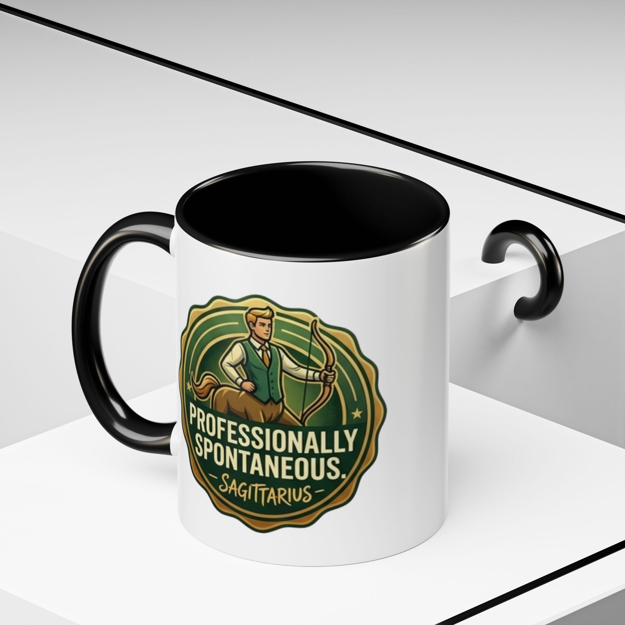 Sagittarius Coffee Mug - "Professionally Spontaneous" Zodiac Accent Mug