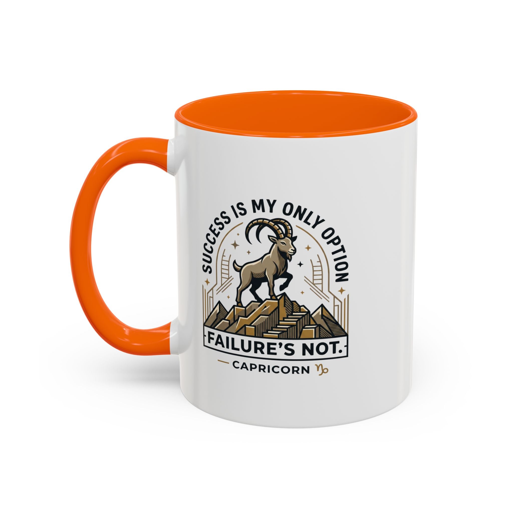 Capricorn Coffee Mug – "Success Is My Only Option, Failure's Not" Zodiac Gift