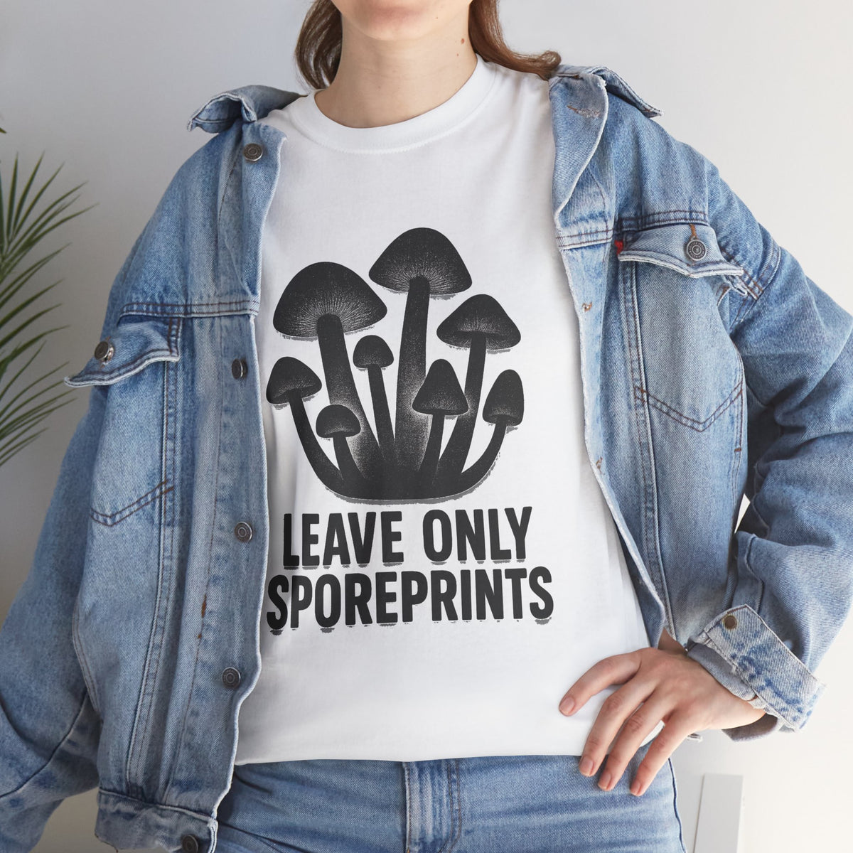 Mushroom Tee — "Leave Only Sporeprints" Eco Nature Graphic Shirt - Trending Now - August 2026