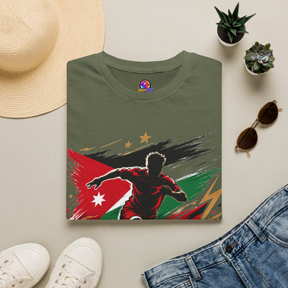 Jordan Soccer T‑Shirt — Desert Courage Flag Design