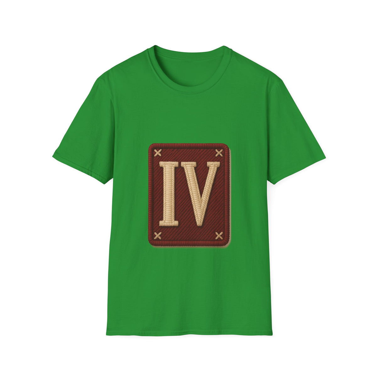 Roman Numeral IV Vintage Patch T-Shirt — Minimal Retro 4 Shirt - Trending Now - August 2026