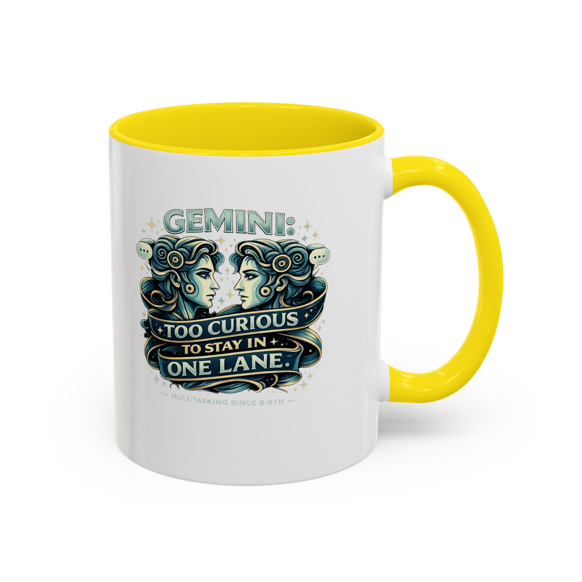 Zodiac Gemini Accent Coffee Mug