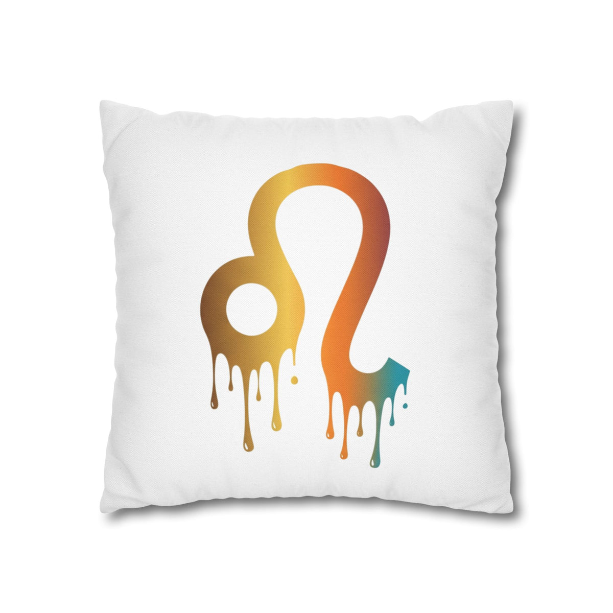 Leo Zodiac Drip Pillow – Gradient Astrology Throw Pillowcase