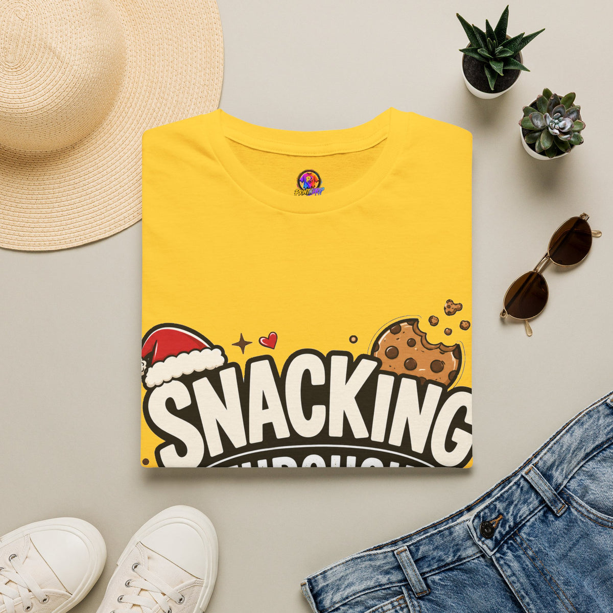 Snacking Through Christmas T-Shirt — Funny Holiday Cookie Tee