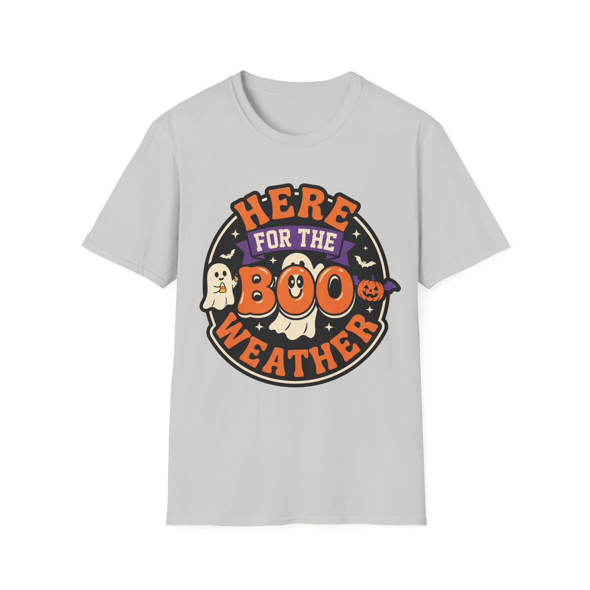 Halloween 'Here for the Boo Weather' T-Shirt - Trending Now - August 2026