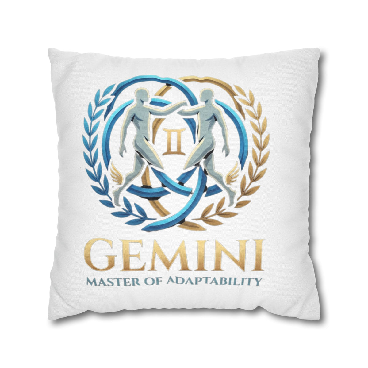 Gemini Zodiac Pillowcase — Master of Adaptability Decorative Throw Pillow Cover
