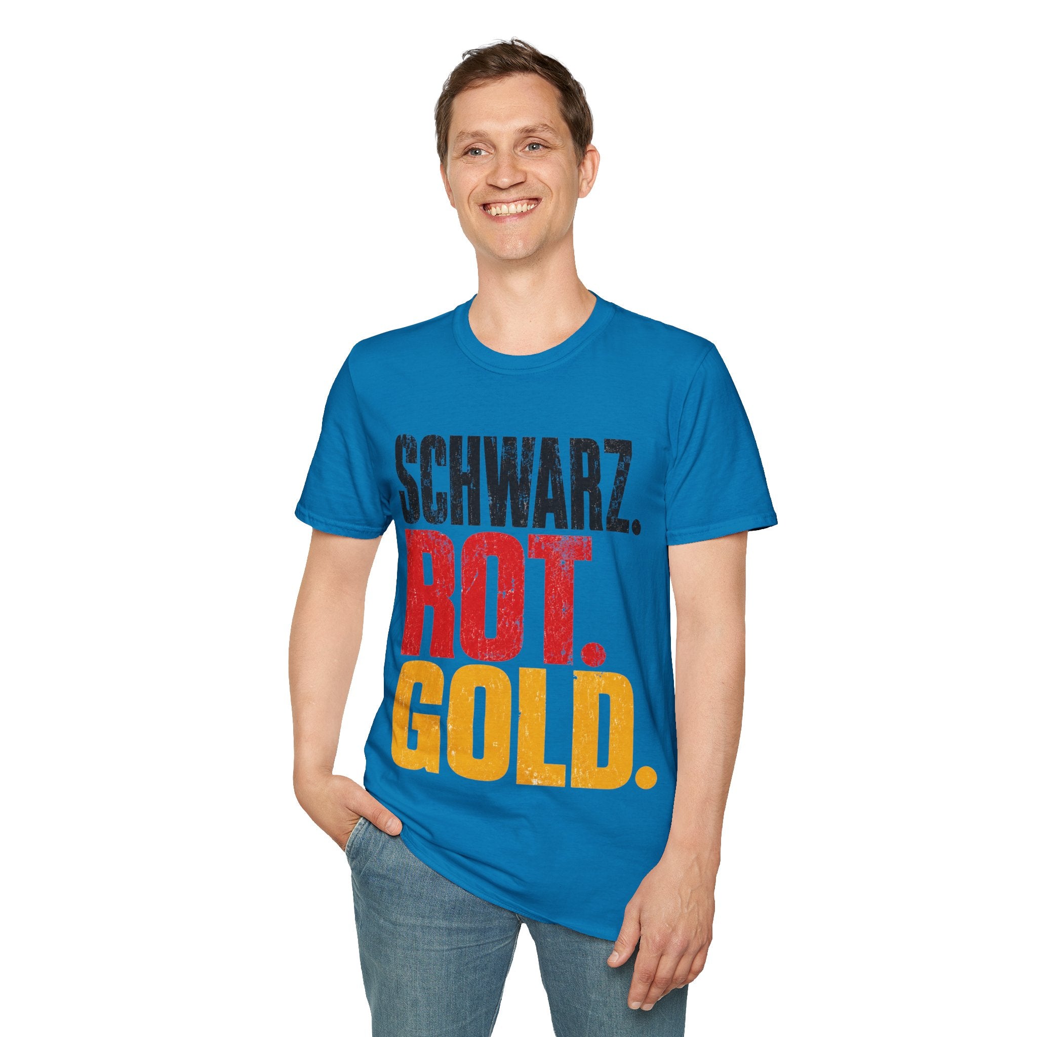 Germany Schwarz Rot Gold T-Shirt — German Flag Pride Graphic Tee