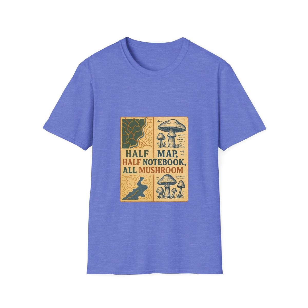 Mushroom Field Guide T-Shirt – Vintage “Half Map, Half Notebook, All Mushroom” Design - Trending Now - October 2026