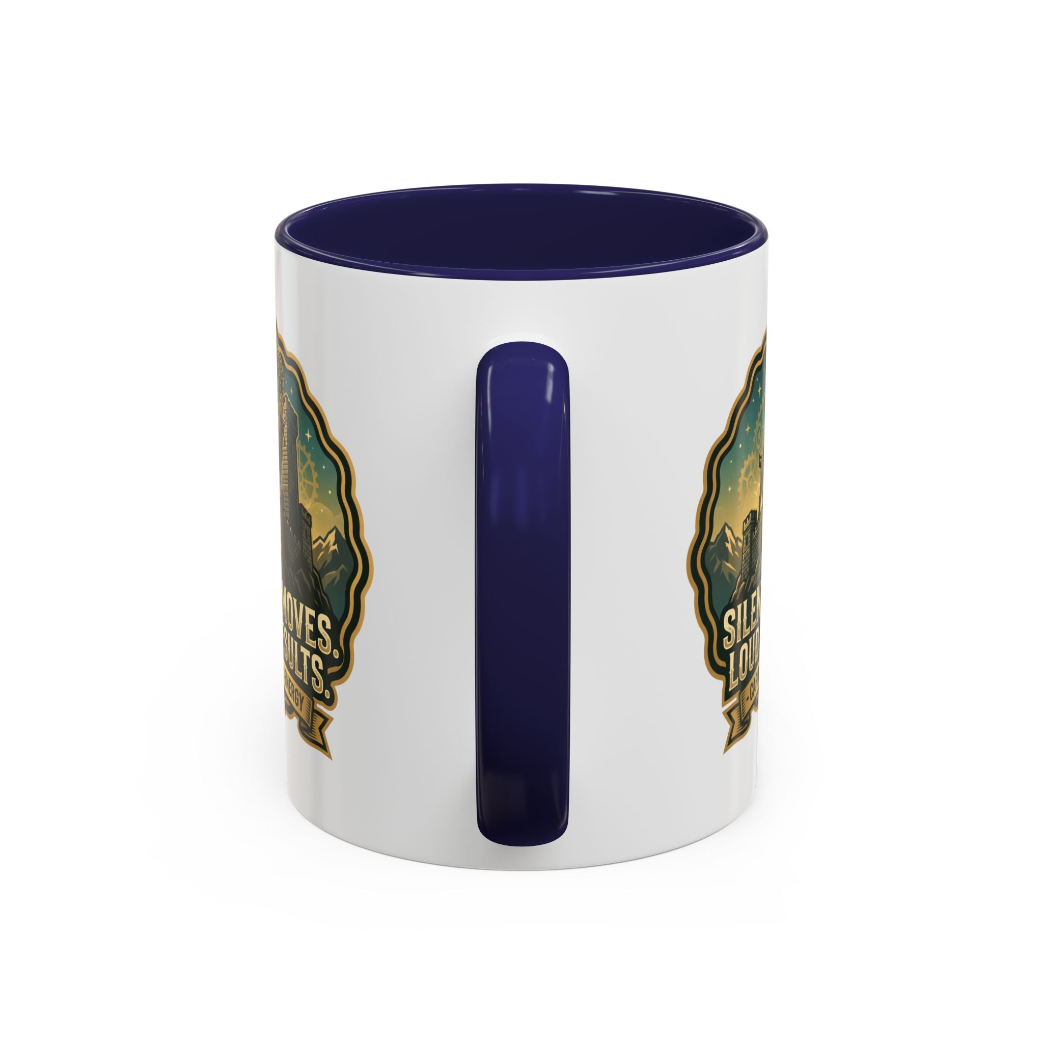 Capricorn Coffee Mug - "Silent Moves. Loud Results." Zodiac Goat Accent Mug