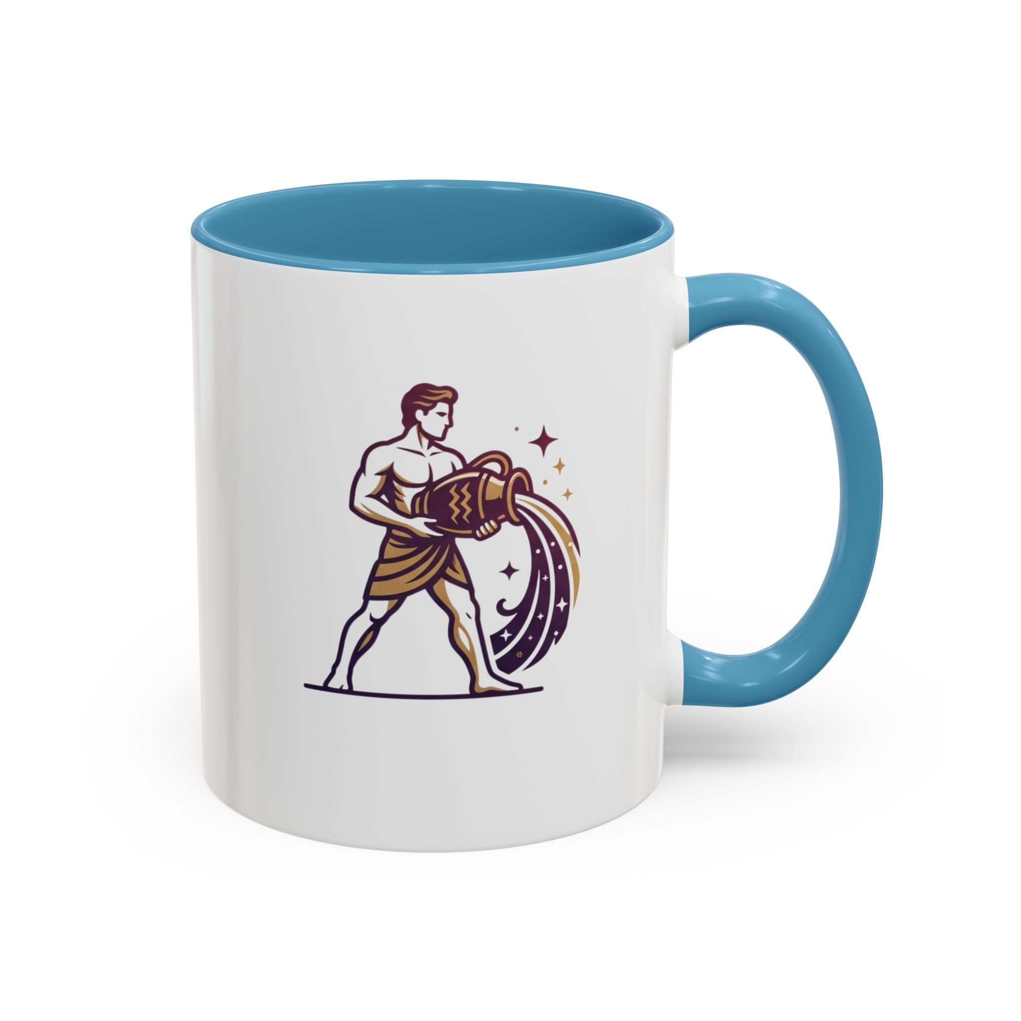 Aquarius Zodiac Coffee Mug — Water Bearer Astrology Gift