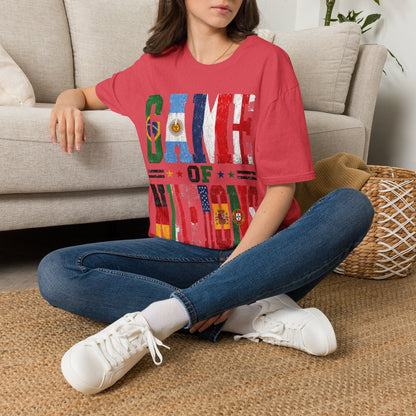 FIFA World Cup 2026 T-Shirt — 'Game of Nations' Vintage Flag Soccer Graphic Tee