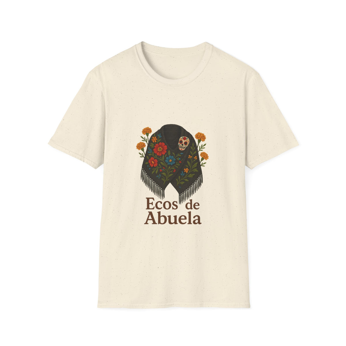 'Ecos de Abuela' Floral Graphic T-Shirt — Spanish Grandma Gift - Trending Now - October 2026