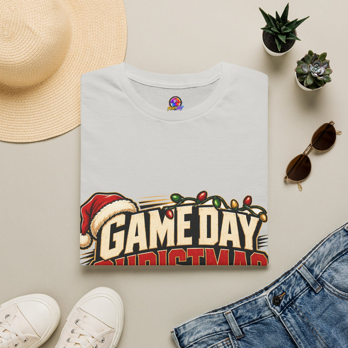 Game Day Christmas T-Shirt — Football Holiday Mode Tee