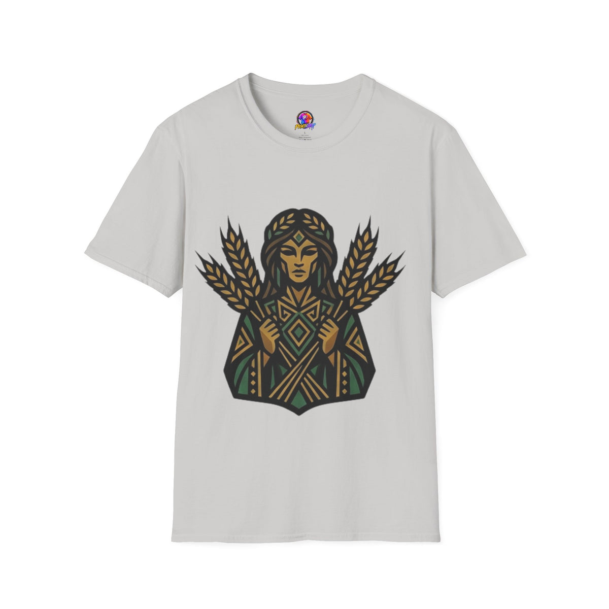 Virgo Zodiac Harvest Goddess T-Shirt — Wheat Maiden Graphic Tee