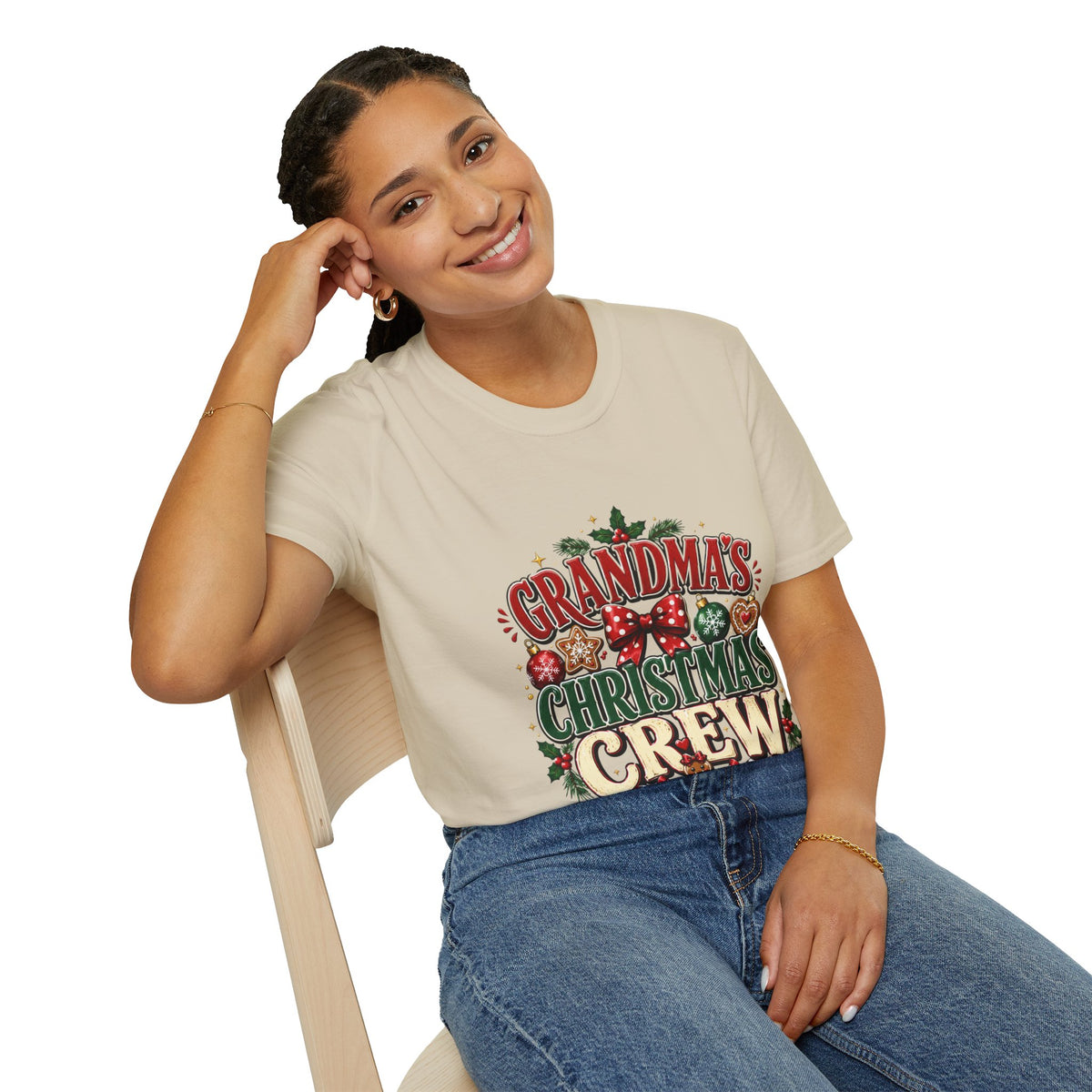 T-Shirt — Grandma's Christmas Crew Holiday Tee