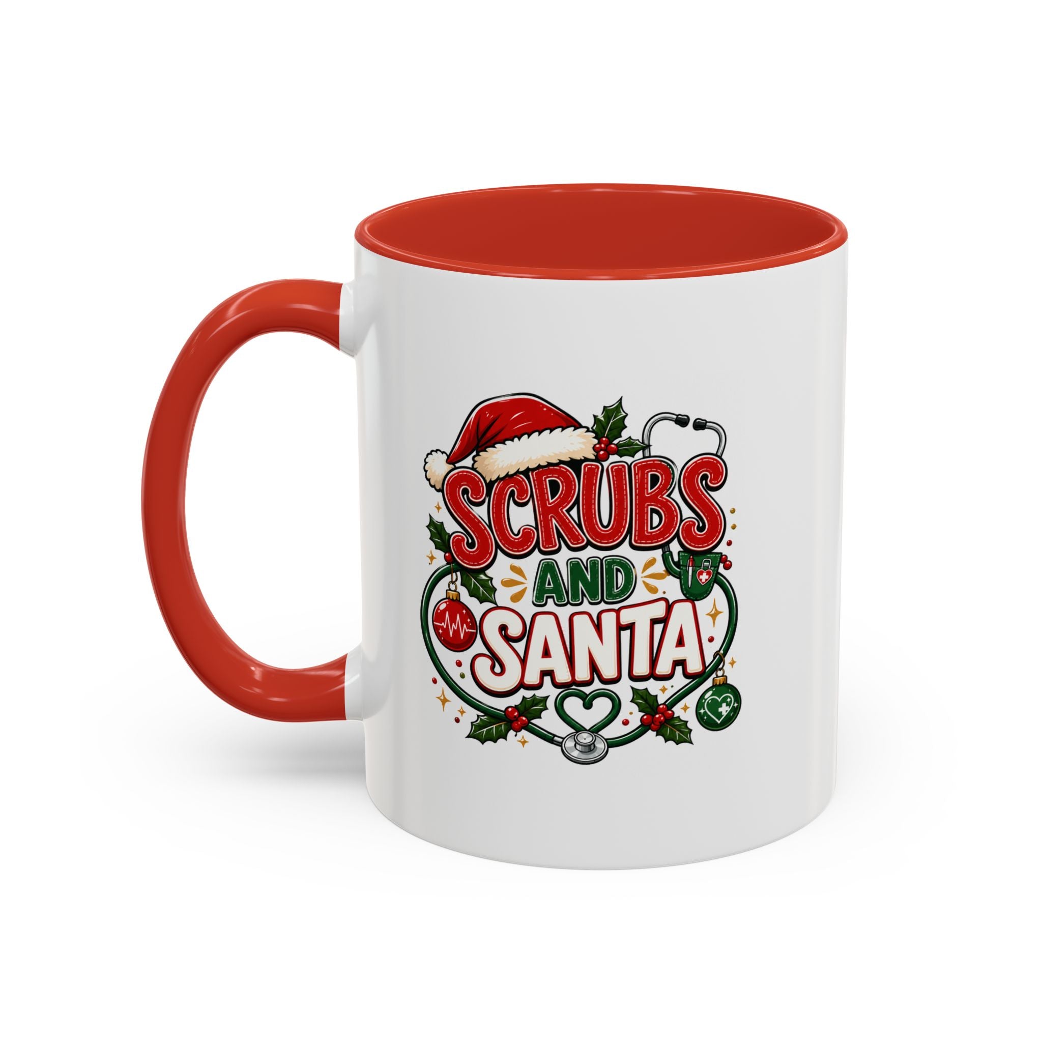 Scrubs and Santa Christmas Coffee Mug