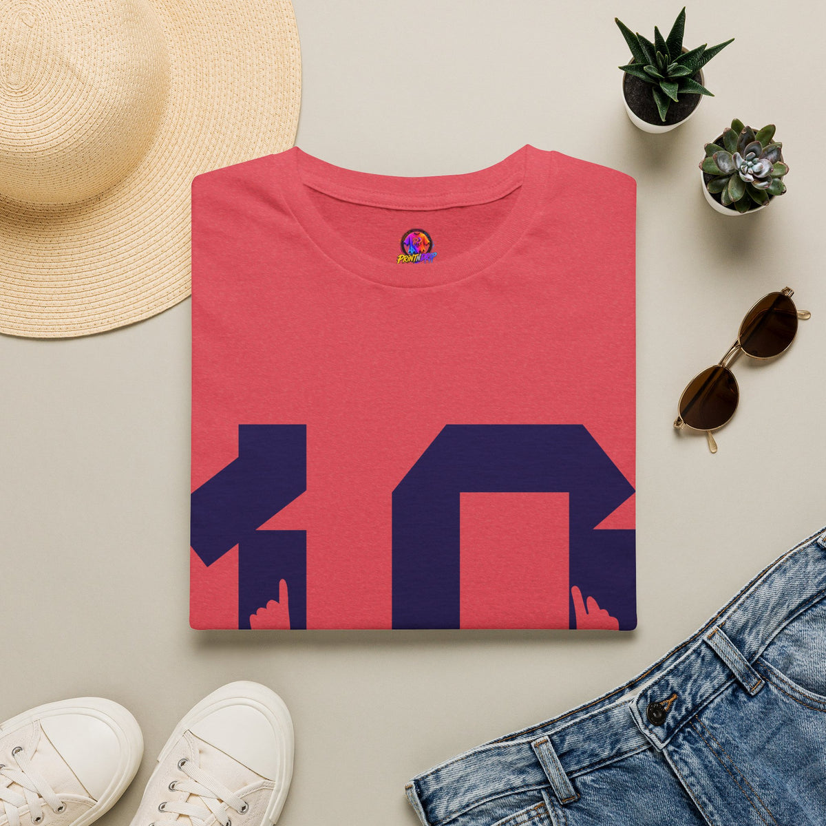 Number 10 Jersey T-Shirt — Retro Athletic Graphic Tee