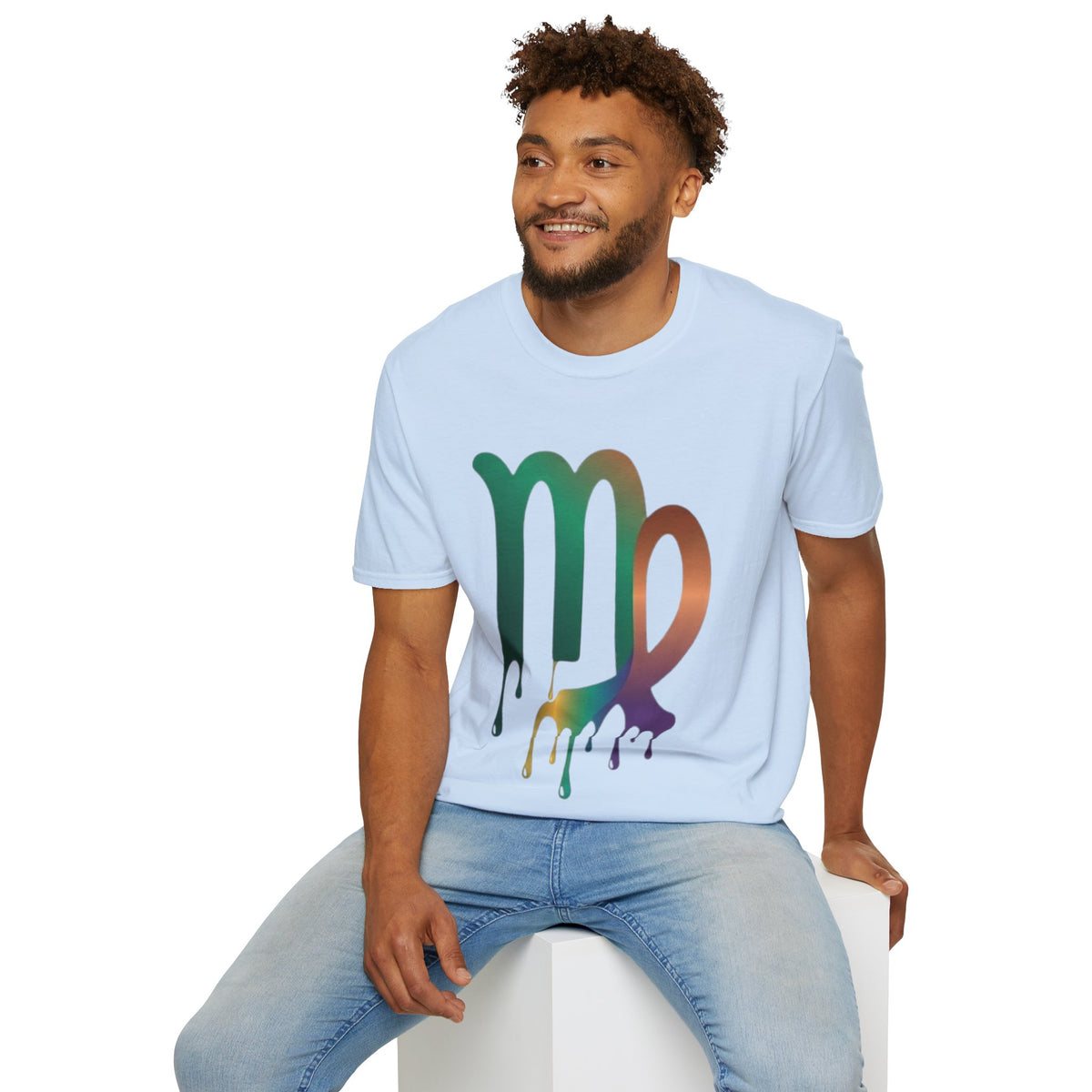 Virgo Zodiac Drip T-Shirt — Colorful Virgo Sign Astrology Tee