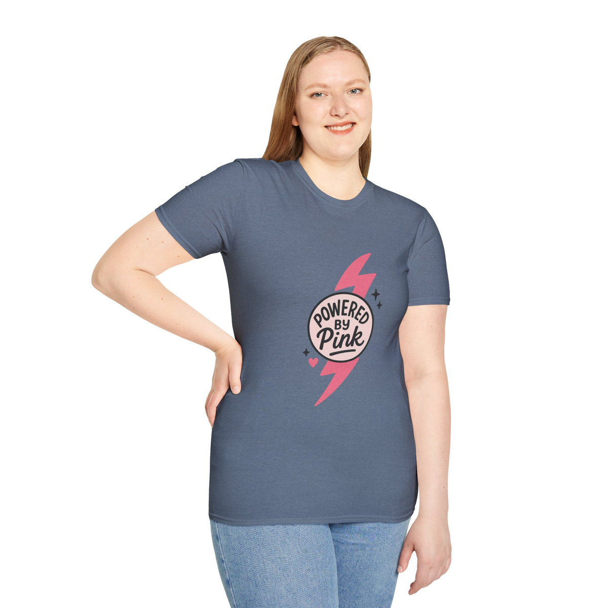Pink Power Bolt T-Shirt — Flowers in Pink Graphic Tee - Trending Now - October 2026
