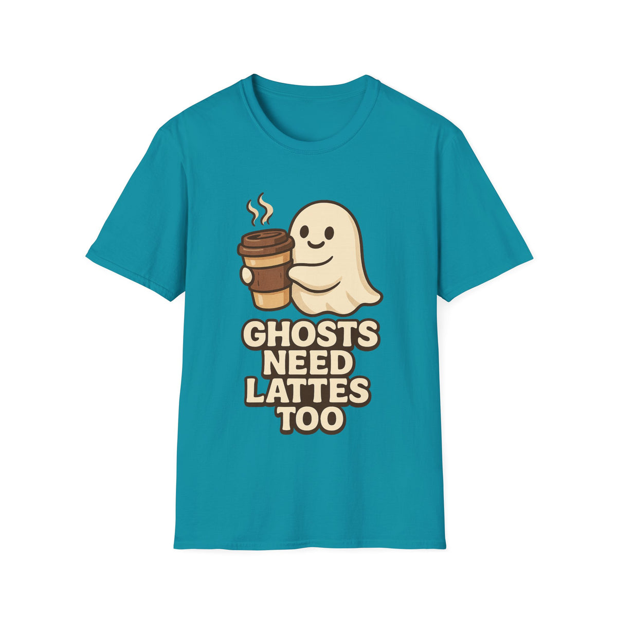 Ghosts Need Lattes Too T-Shirt - Trending Now - August 2026