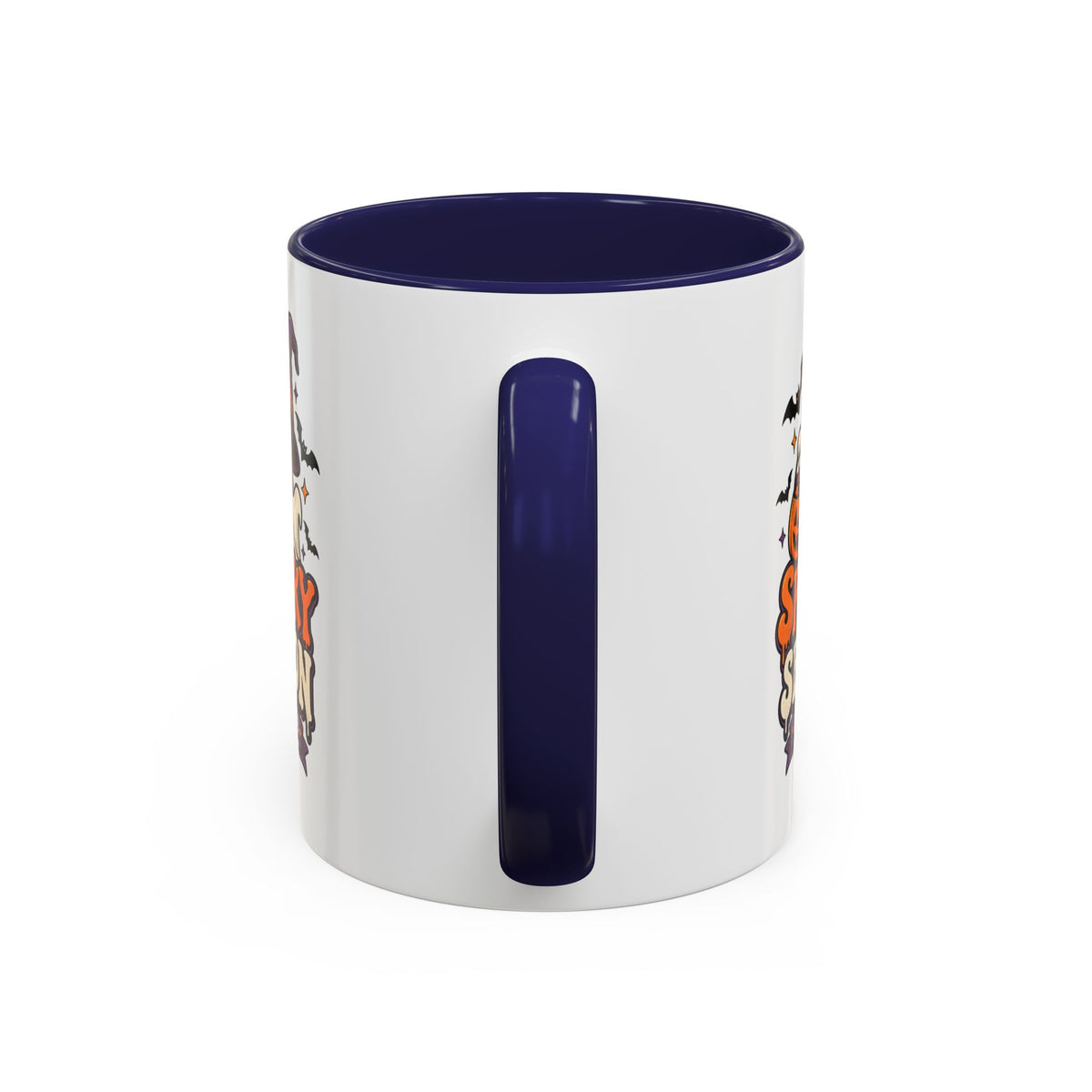 Spooky Season Coffee Mug — Cute Ghost Halloween Accent Mug (11/15oz)