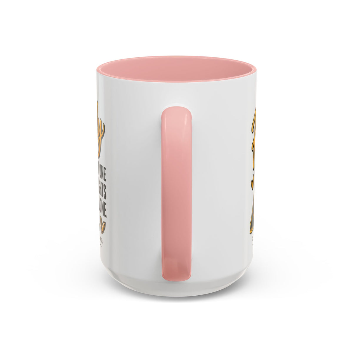Childhood Cancer Awareness Accent Coffee Mug – "In This Family No One Fights Alone" (11/15oz)