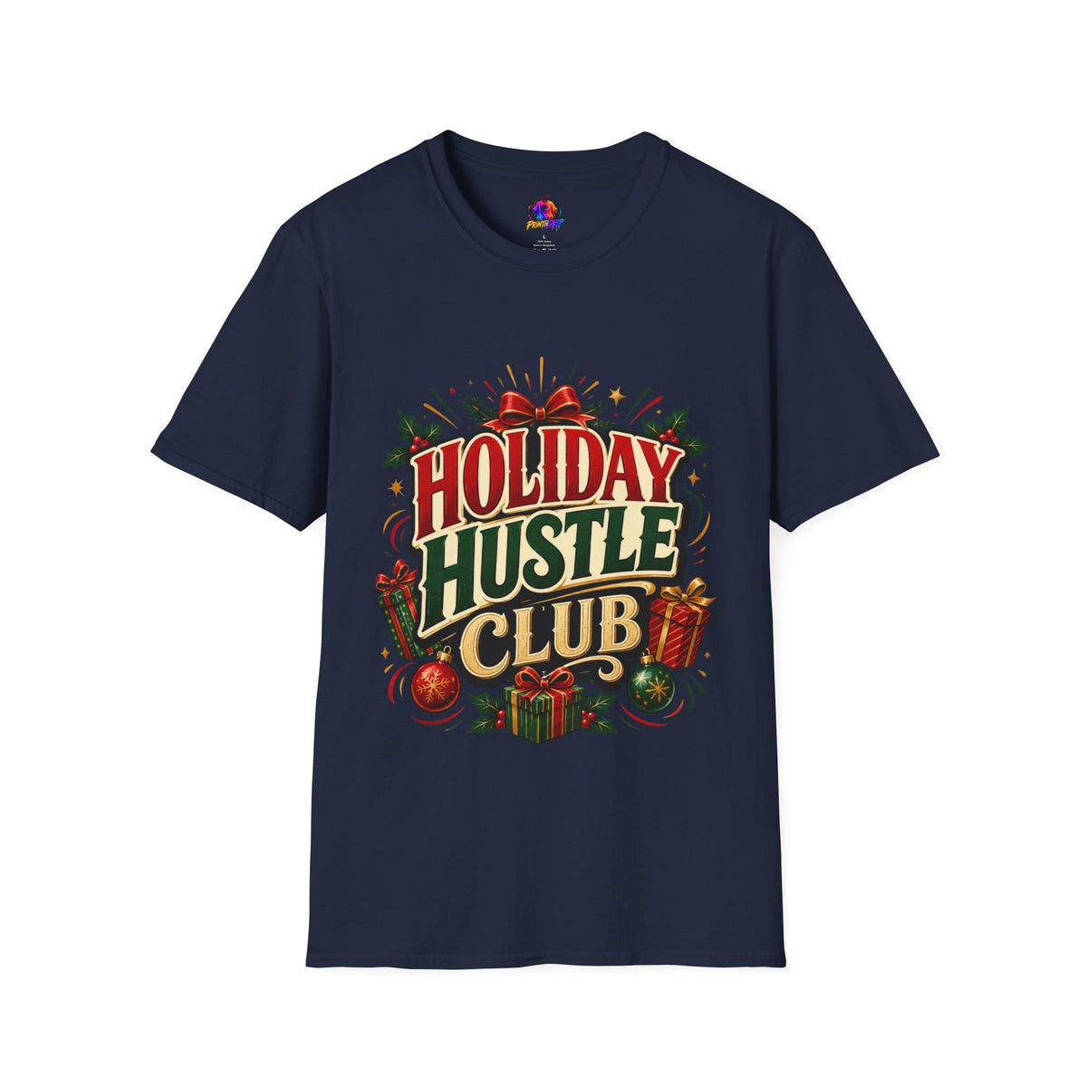 Holiday Hustle Club T-Shirt — Funny Christmas Graphic Tee