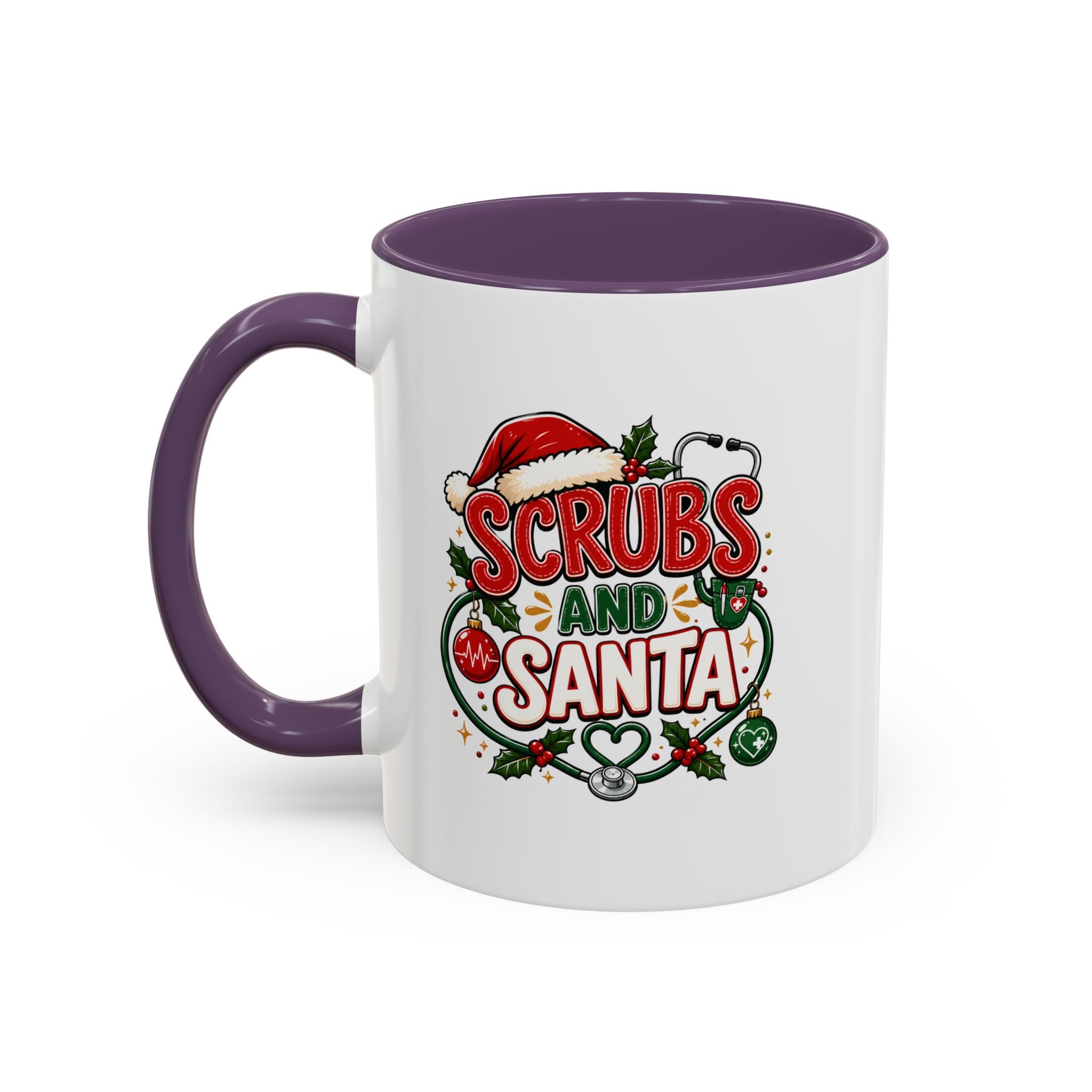 Scrubs and Santa Christmas Coffee Mug