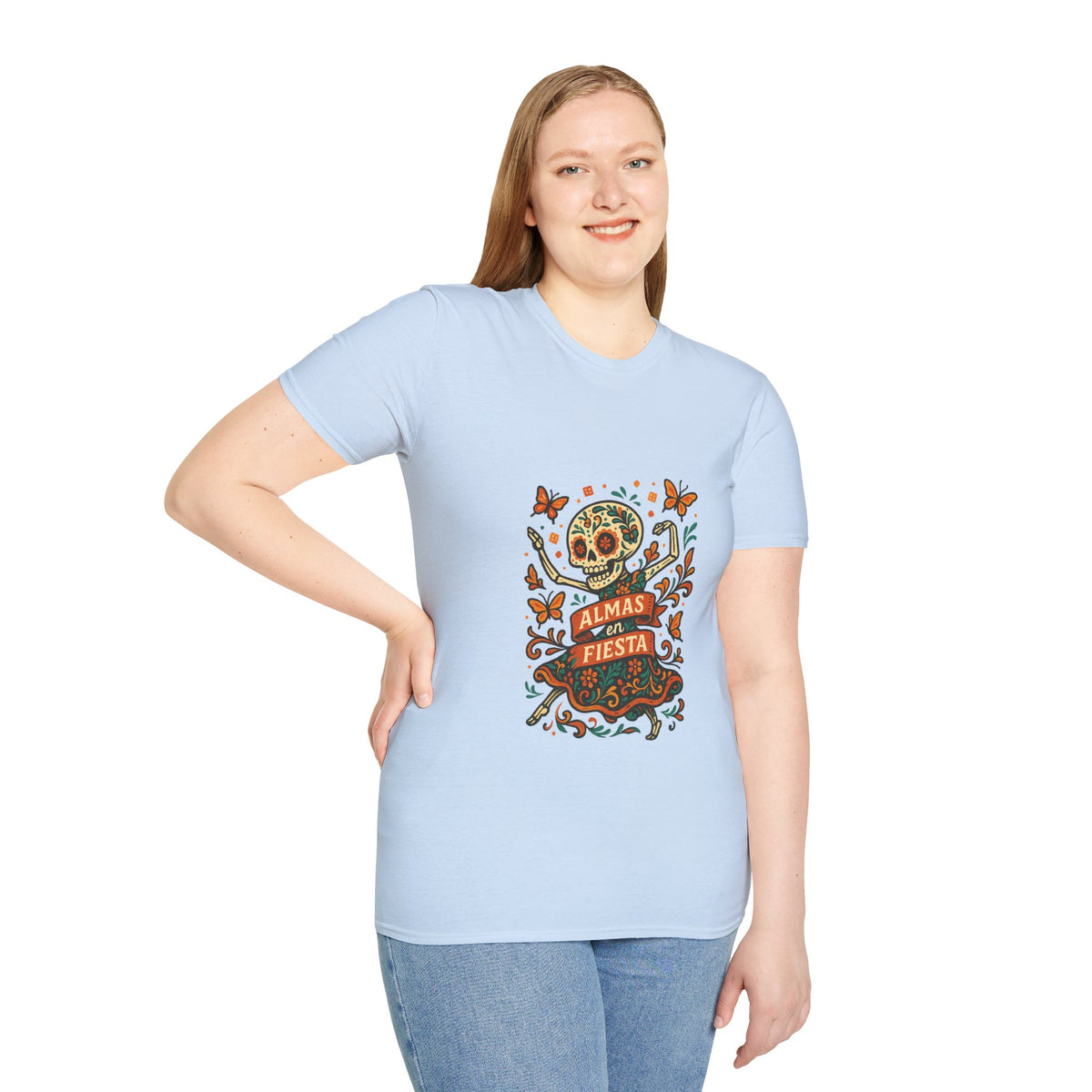 Day of the Dead Fiesta T-Shirt — Calavera Skull with 'Día de Fiesta' Design - Trending Now - October 2026