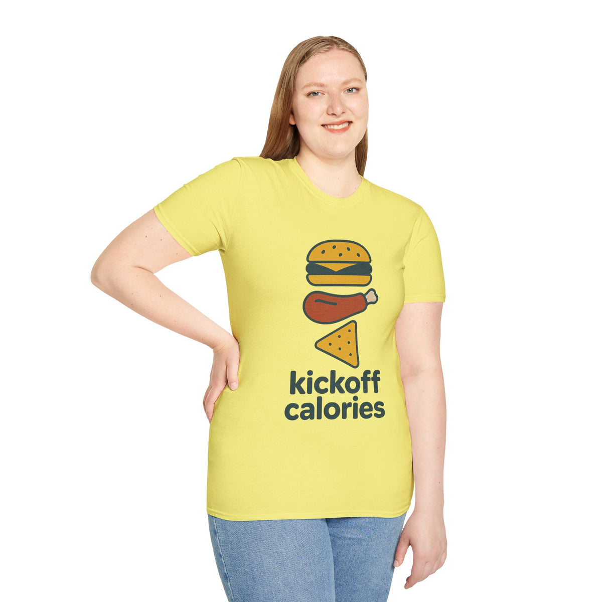 Funny 'Kick Off Calories' T-Shirt — Burger, Drumstick & Pizza Fitness Humor Tee - Trending Now - August 2026