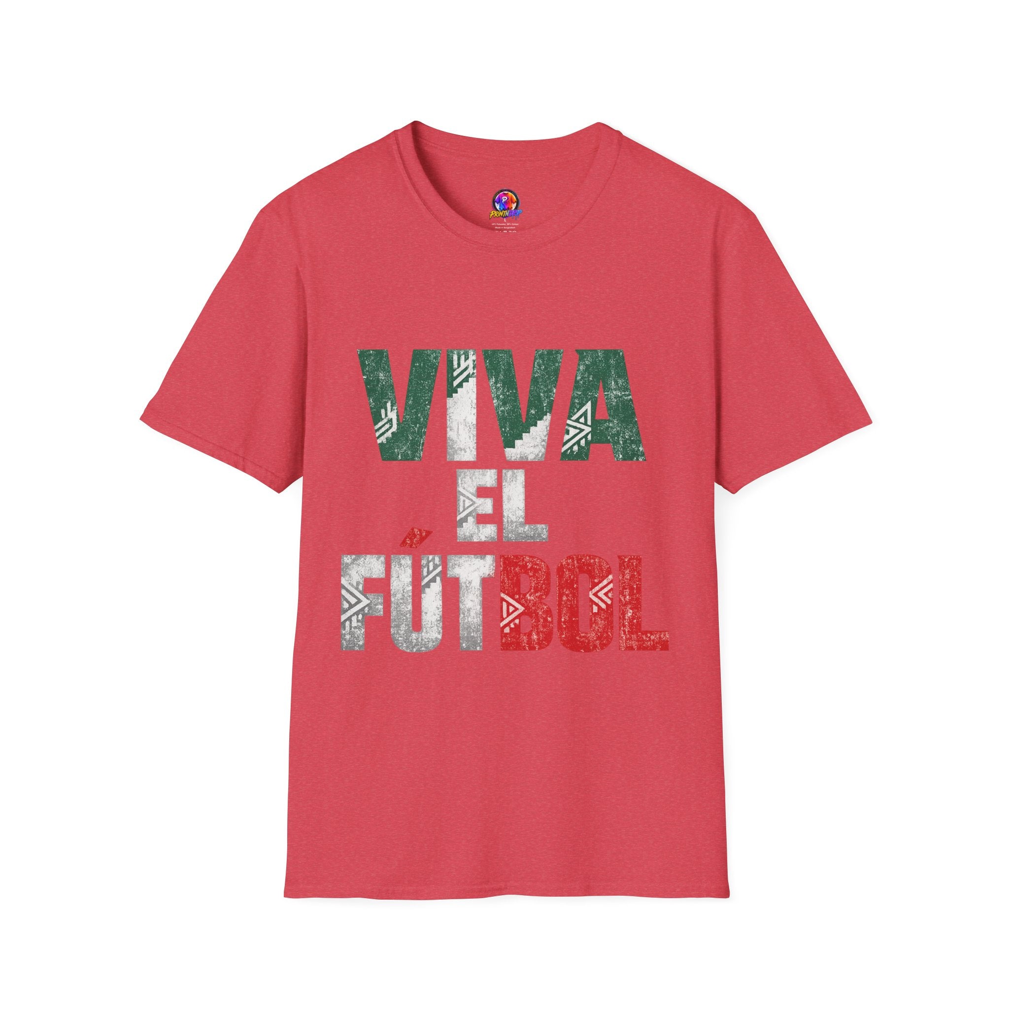 Mexico T-Shirt — "Viva El Fútbol" Mexican Soccer Graphic Tee
