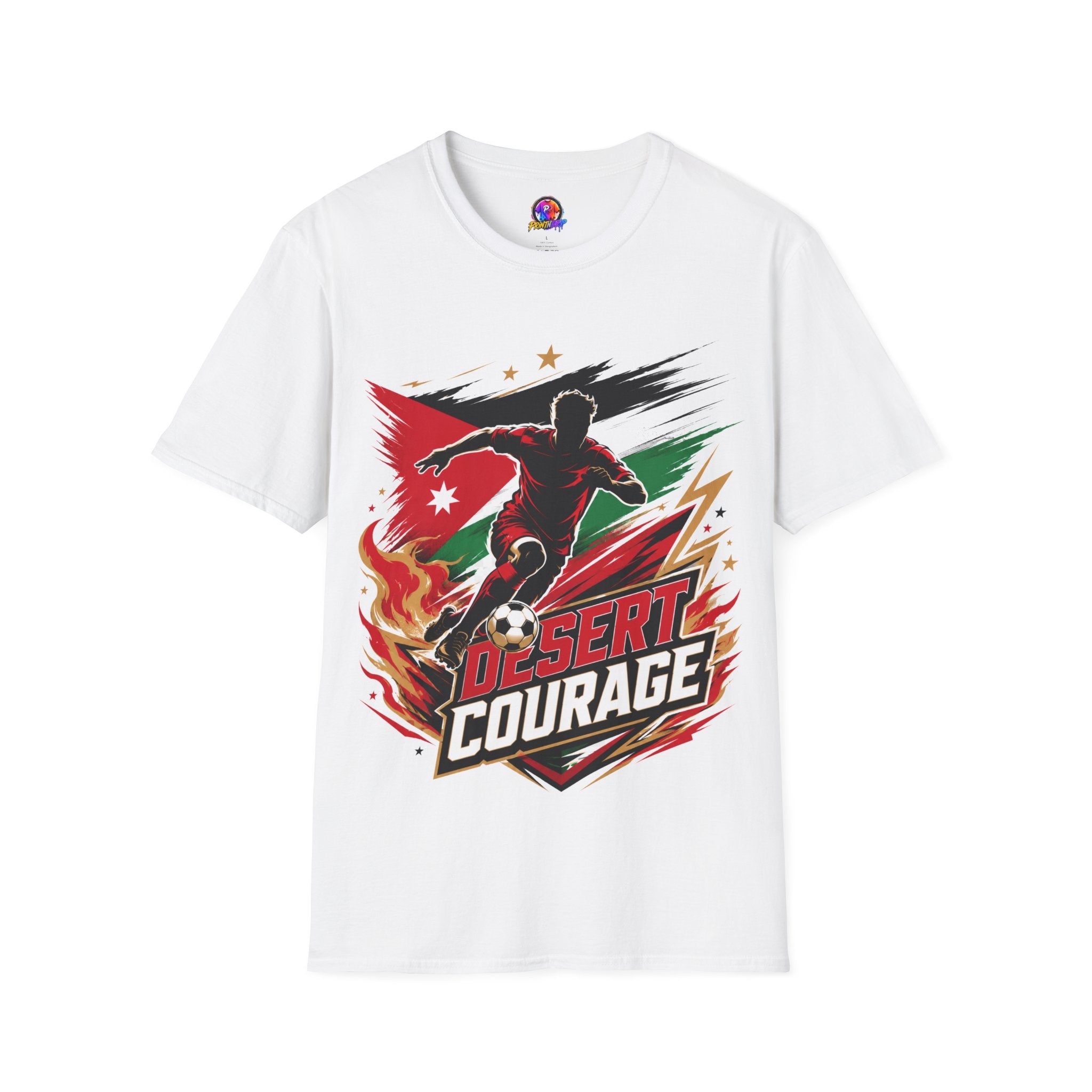 Jordan Soccer T‑Shirt — Desert Courage Flag Design