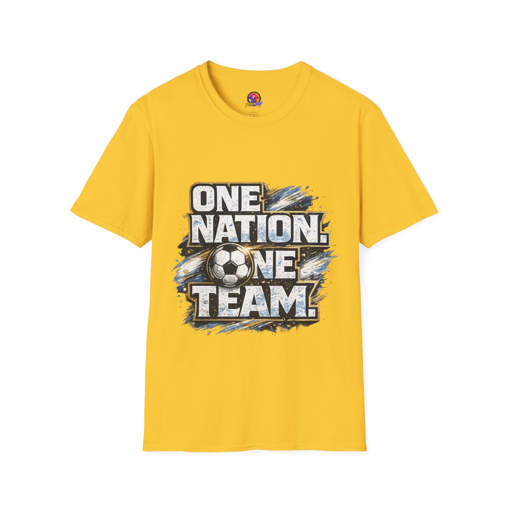 One Nation One Team Soccer T-Shirt — Supportive Fan Tee
