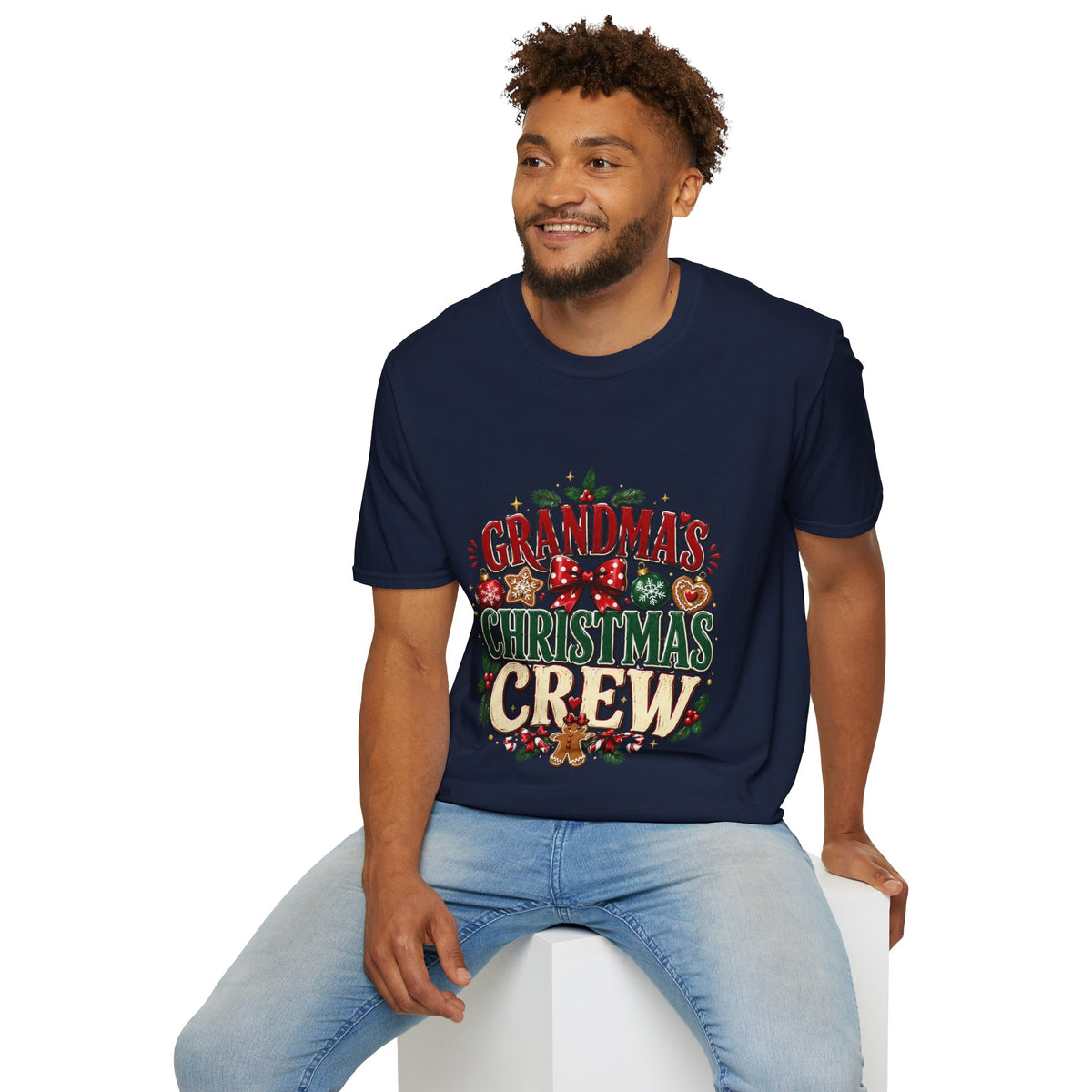 T-Shirt — Grandma's Christmas Crew Holiday Tee