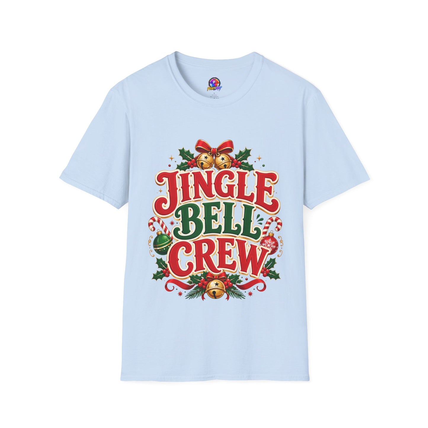 Jingle Bell Crew T-Shirt — Festive Christmas Holiday Tee