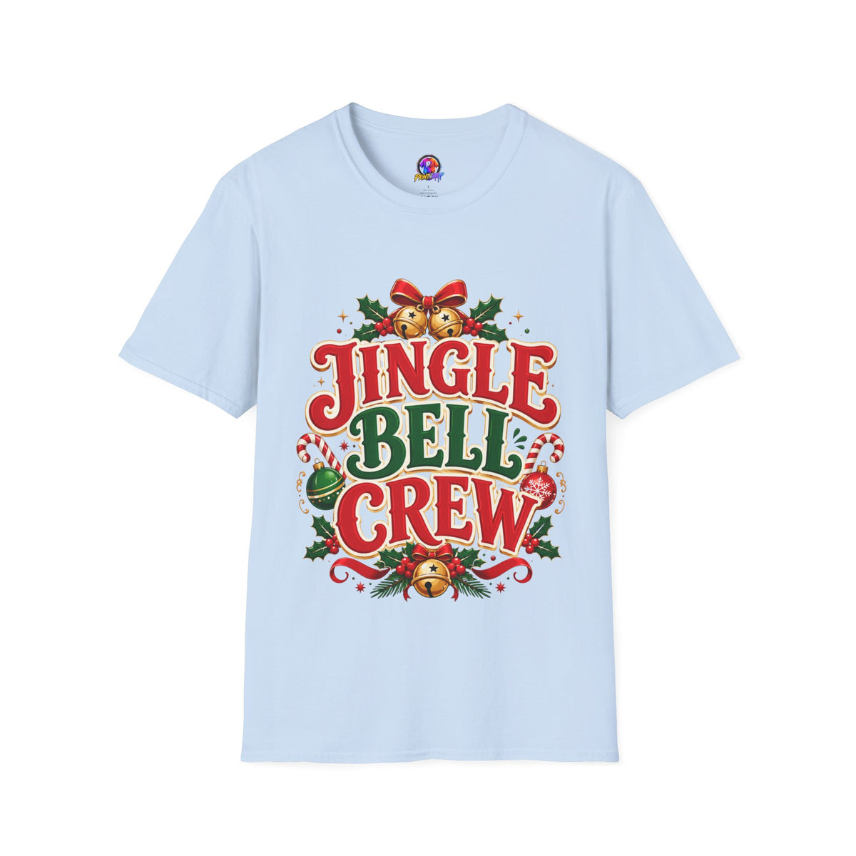 Jingle Bell Crew T-Shirt — Festive Christmas Holiday Tee