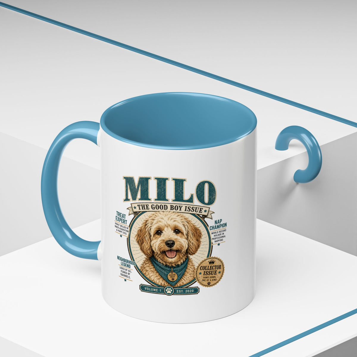 Milo Bailey Dog Dad Mom Milo Dog Mug — “The Good Boy Issue” Decorative Coffee Cup