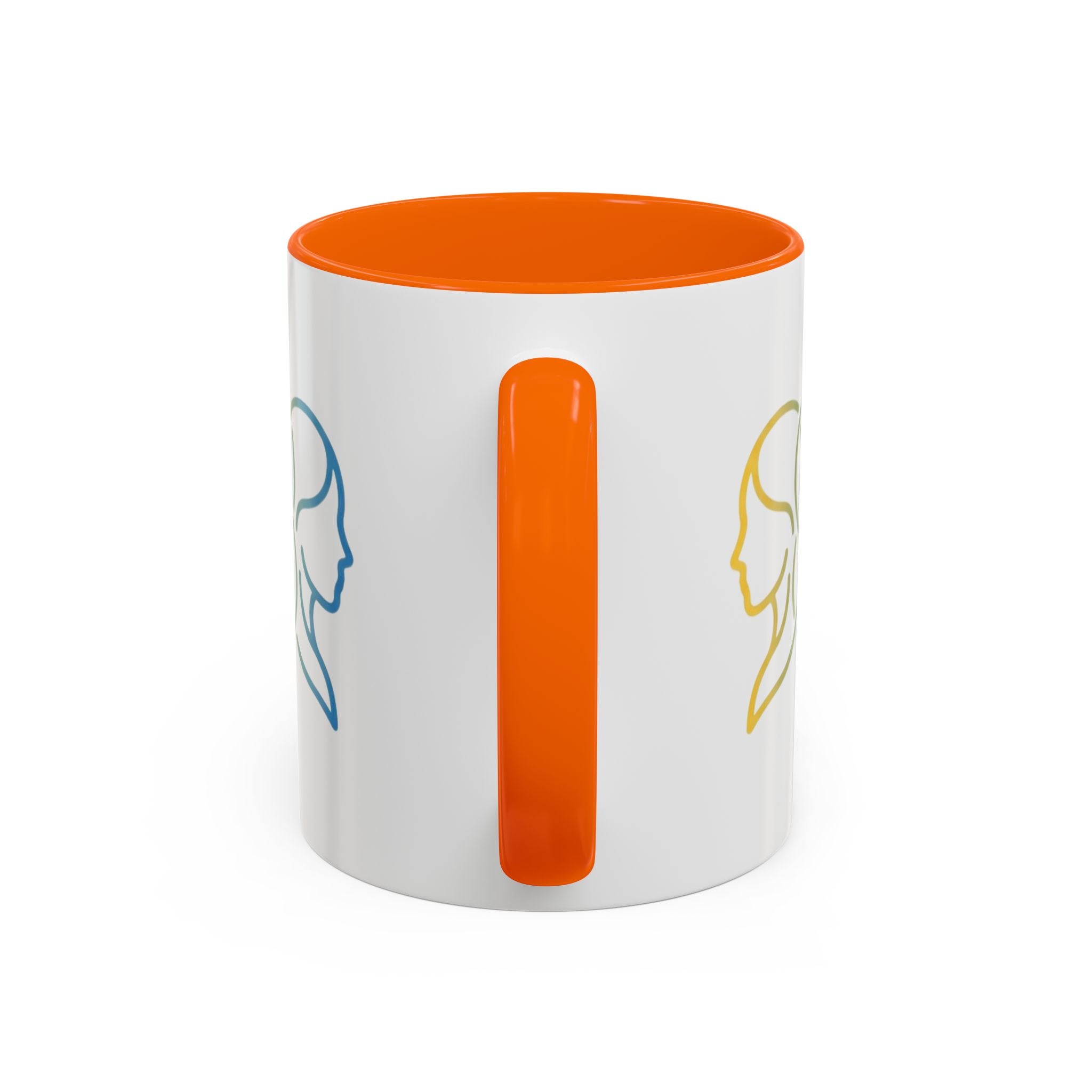 Gemini Zodiac Accent Coffee Mug — Color Gradient Twins Horoscope Gift