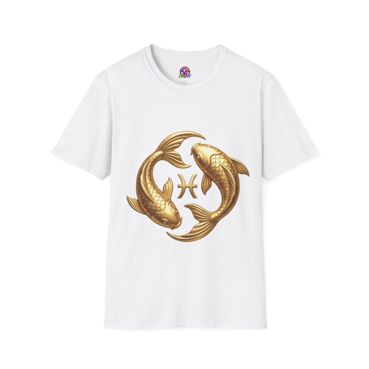 Pisces Gold Fish T-Shirt — Zodiac Symbol Astrology Tee