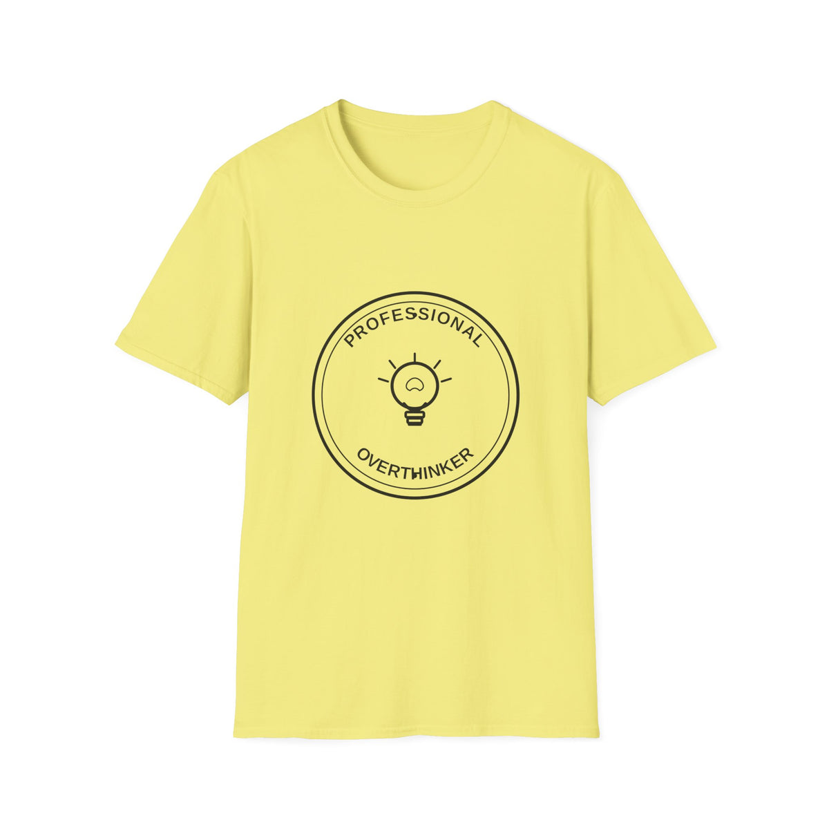 T‑Shirt — "Professional Overthinker" Minimal Badge Tee - Trending Now - August 2026