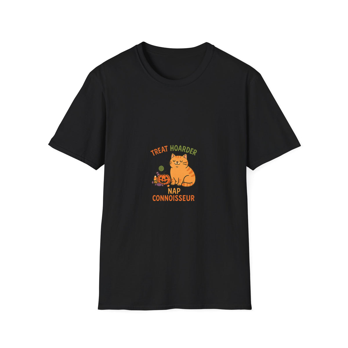 Treat Hoarder Cat T-Shirt — Nap Connoisseur Cute Cat Graphic Tee - Trending Now - October 2026