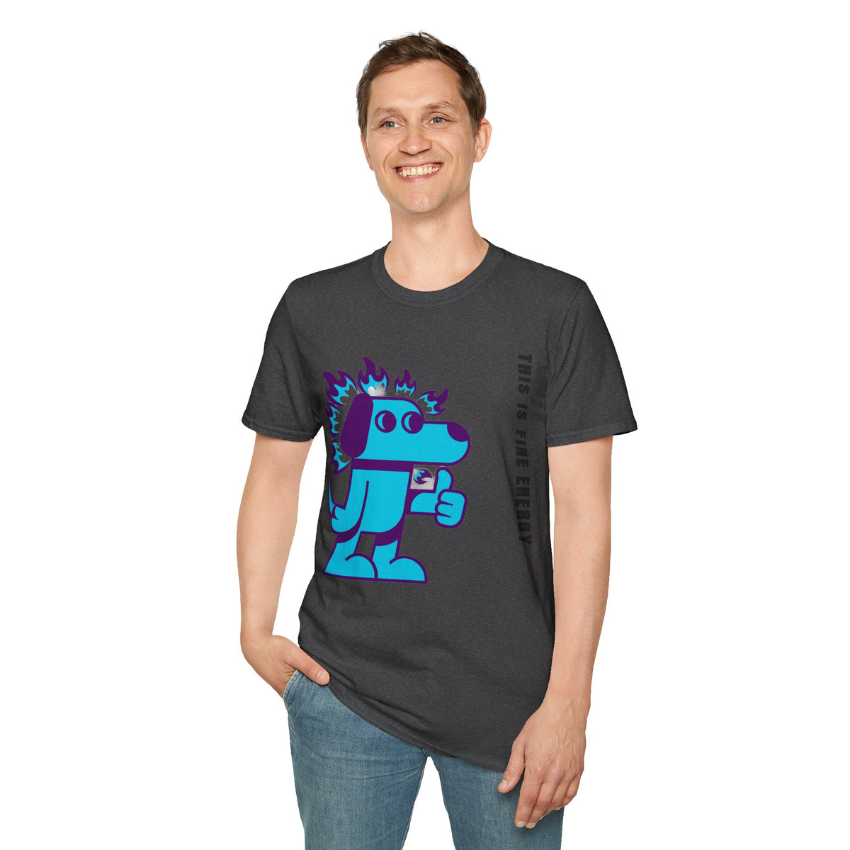 Flaming Blue Dachshund T-Shirt — Cute Cartoon Dog Graphic Tee - Trending Now - September 2026