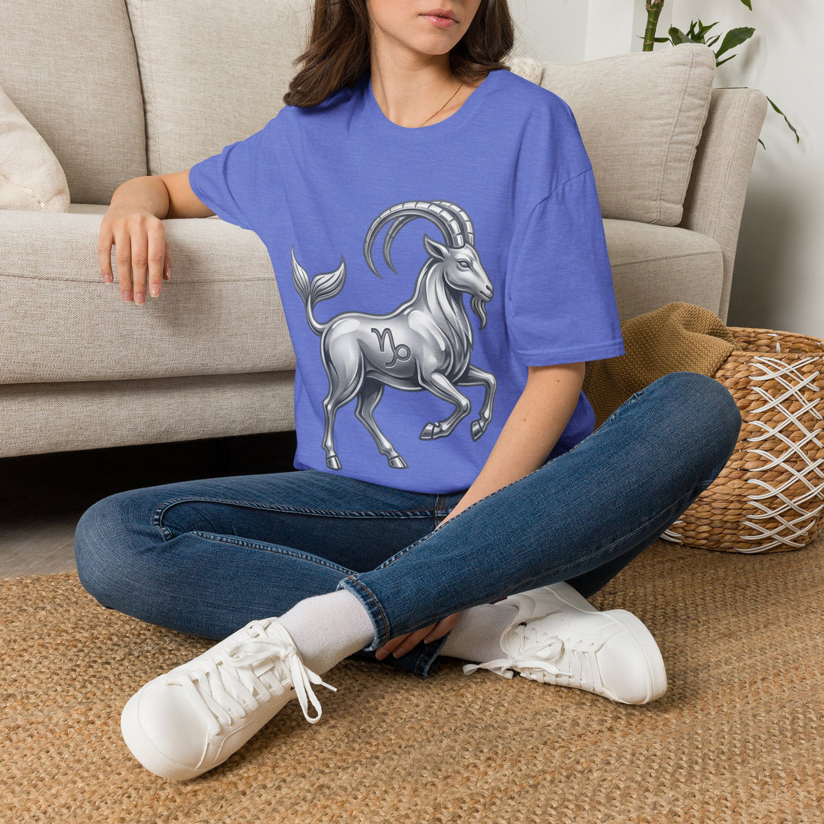 Capricorn Goat Zodiac T-Shirt — Mythical Sea-Goat Horoscope Tee