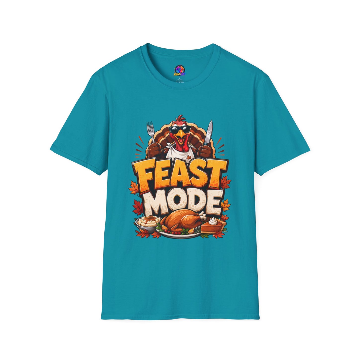 Feast Mode T-Shirt — Funny Thanksgiving Turkey Graphic Tee